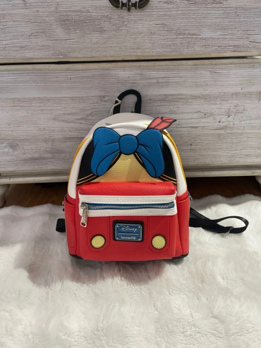 Loungefly Snow White Kids Mini Backpack - Red/Blue/Yellow